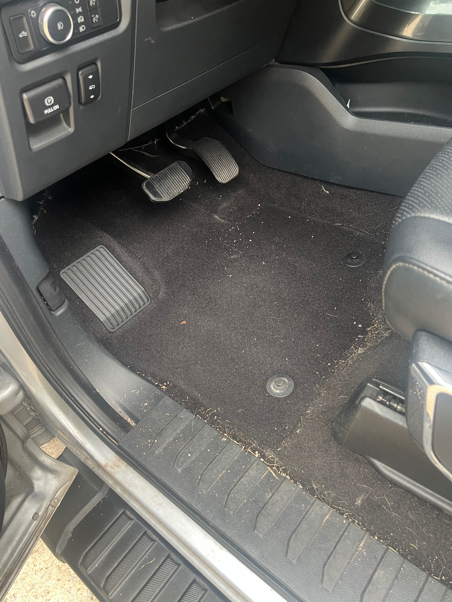 Driver-side interior after detailing
